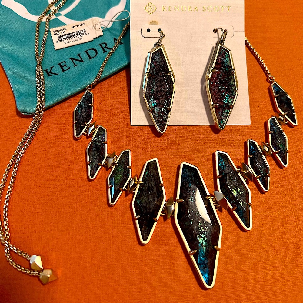 Kendra Scott Berniece Statement Necklace and Earrings